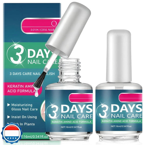 2PACK  3 Days Nail Care - Keratin Amino Acid Formula Superior Nail Nourish