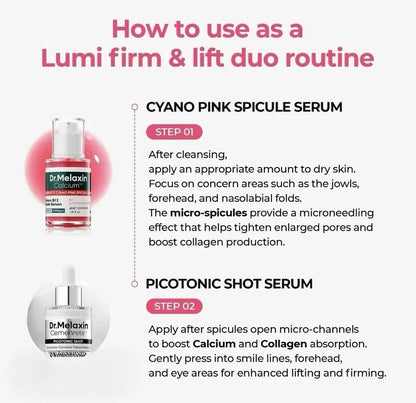 4pc Set Rice Peeling Ampoule Spicule Serum Picotonic Shot K-Beauty