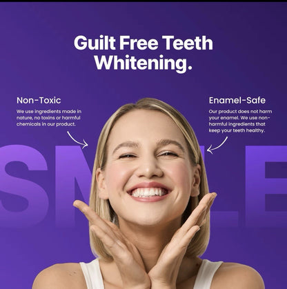 2026 Purple Teeth Whitening Strips - 42 strips 21 Whitening Sessions - Safe for Enamel - Non Sensitive Teeth Whitening - Peroxide-Free