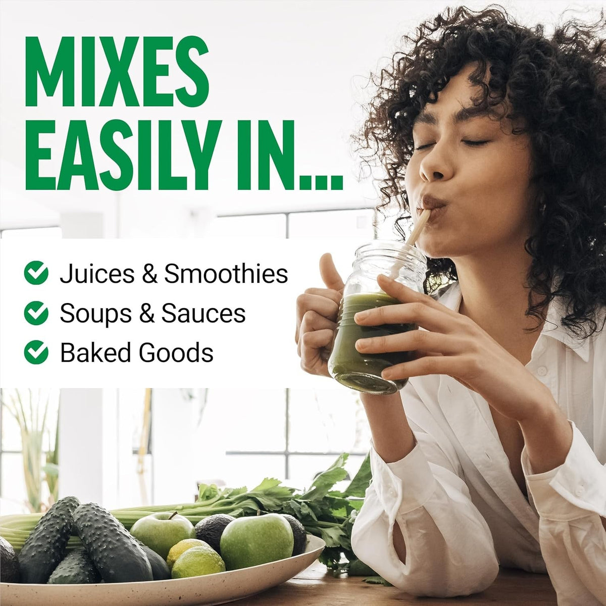 Smarter Greens Daily Wellness Powder,Superfood Powder 40+Superfoods