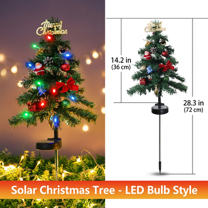 Solar Christmas Tree Stake Lights – Outdoor LED Pathway & Garden Decorations